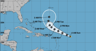 La tormenta Peter y una depresión tropical en el océano Atlántico